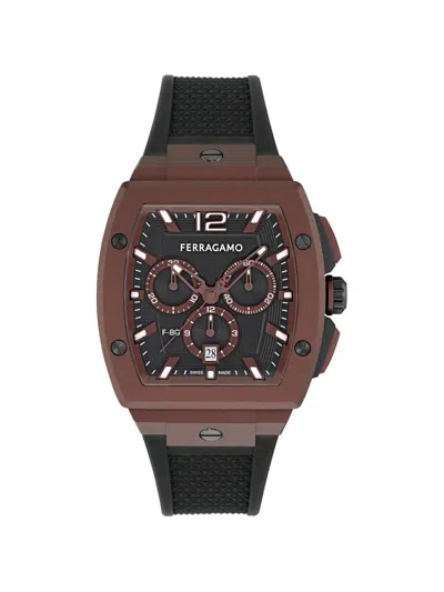 Ferragamo F-80 Tonneau Chronograph 418mm Watch In Pattern