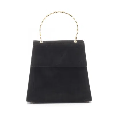 Pre-owned Ferragamo Fabric Handbag () In Black