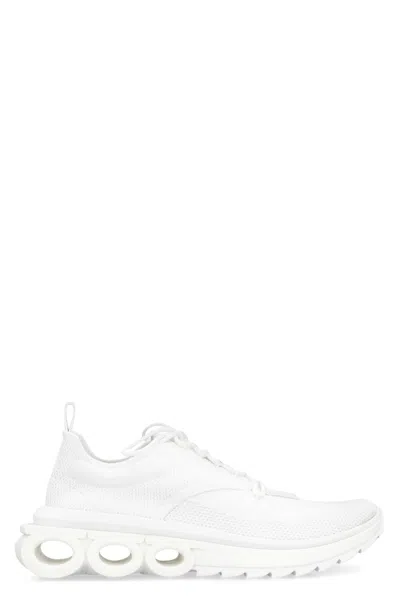 FERRAGAMO FABRIC LOW-TOP SNEAKERS