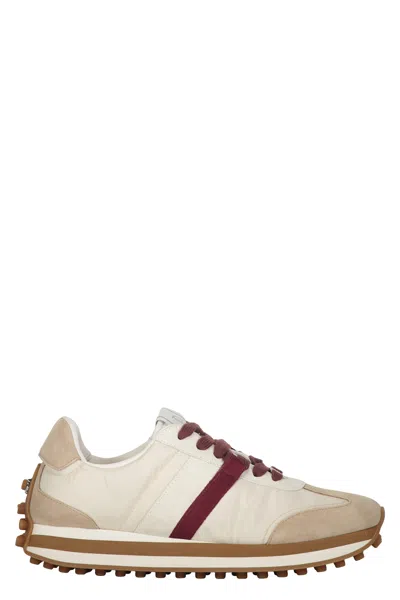 Ferragamo Fabric Low-top Sneakers In White