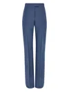 Ferragamo Faille Trousers In Blue