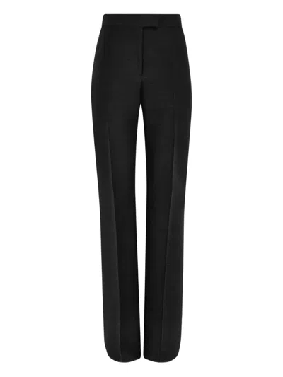 Ferragamo Skinny Leg Stretch Pants With Tailored Design In Black