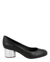 Ferragamo Farrah Mirrored Heel Pumps In Black