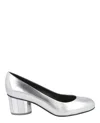 Ferragamo Farrah Metallic Leather Pumps In Metallic