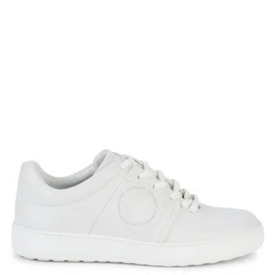 Ferragamo Fasano Gancini Low-top Sneakers In White