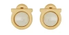 Ferragamo Faux-pearl Post-back Earrings In Gold
