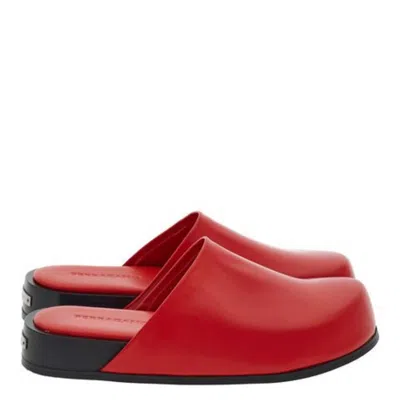 Ferragamo Felicya Leather Slip-on Loafers In Red