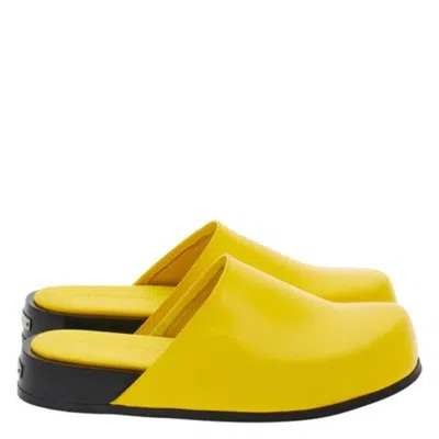 Ferragamo Felicya Leather Slip-on Loafers In Yellow