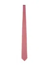 Ferragamo Patterned Slim Width Neckwear In Pink