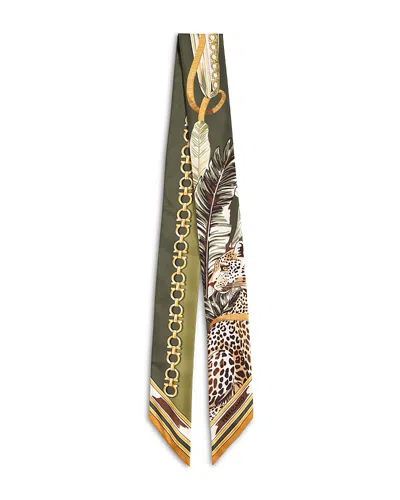 Ferragamo Felini Mancini Silk Bandeau Scarf In Multi