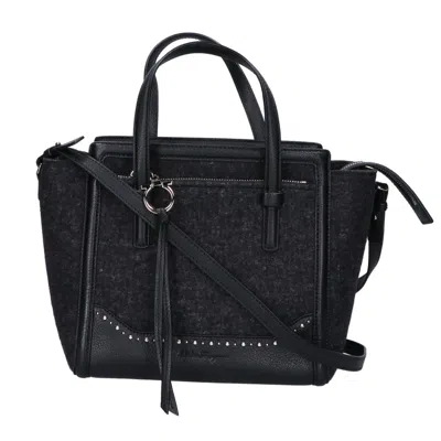Pre-owned Ferragamo Felt Tote Bag () In Black