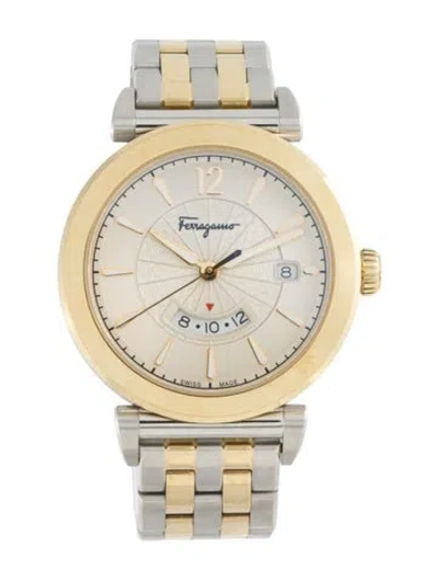Pre-owned Ferragamo Feroni Watch, 40mm In Multi