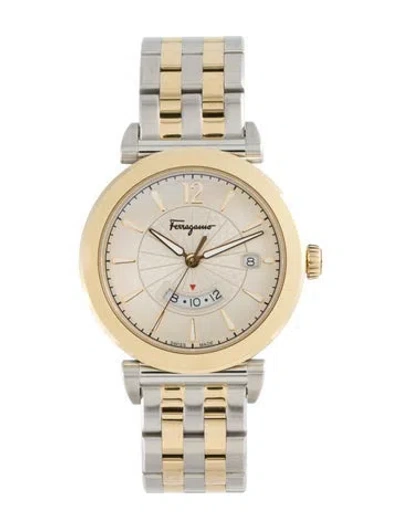 Pre-owned Ferragamo Feroni Watch, 40mm In Multi