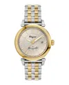 Ferragamo 40mm Two-tone Bracelet Watch In Metallic
