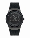 Ferragamo Sapphire Watch In Black