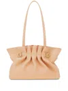 Ferragamo Pink Crossbody Bag With Chain-link Handle And Gancini Plaque On The Front