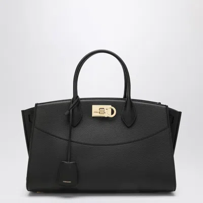 Ferragamo Studio L Bag In Black