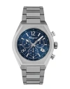 Ferragamo Tonneau Chrono Bracelet Watch Man Wrist Watch Silver Size - Stainless Steel In Silver
