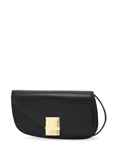 Ferragamo Fiamma Crossbody Bag In Black