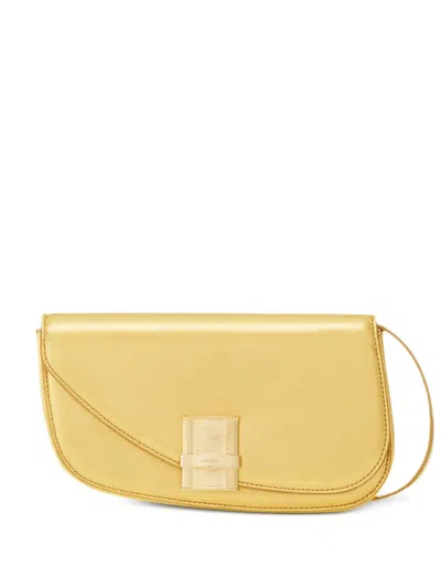 Ferragamo Fiamma Crossbody Bag In Gold