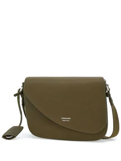 Ferragamo Fiamma Crossbody Bag In Green