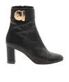 Ferragamo Fiamma High-heeled Boots In Black