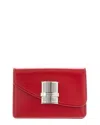 Ferragamo Fiamma Card Holder In Red