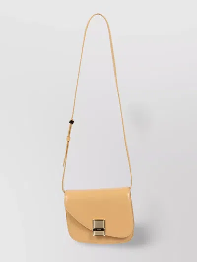FERRAGAMO FIAMMA LEATHER CROSSBODY BAG