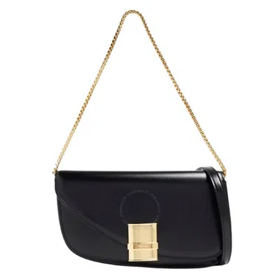Ferragamo Fiamma Mini Crossbody Bag In Black