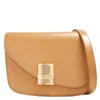Ferragamo Borsa A Tracolla Fiamma Piccola In Pelle Beige Donna In Brown