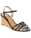 Ferragamo Fieri Leather Wedge Sandals