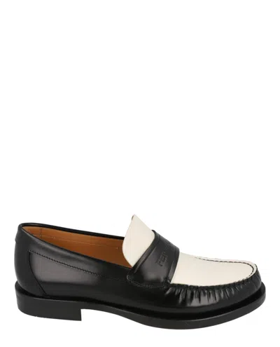 FERRAGAMO FILLMORE EMBOSSED MOCCASIN LOAFERS