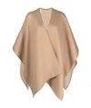 Ferragamo Finished-edge Asymmetric-hem Cape In Nude