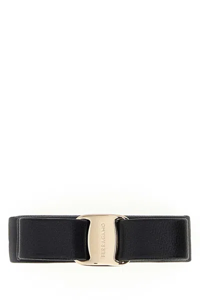 Ferragamo Vara Bow Hair Clip In Black