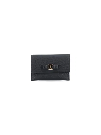 FERRAGAMO 'FIOCCO VARA' CARD CASE