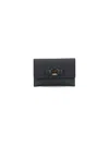 Ferragamo Fiocco Vara" Card Holder - Black In Black