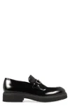 Ferragamo Fiorello Leather Loafers In Black