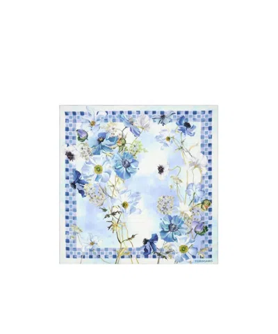 FERRAGAMO FIORI PRINT SILK SCARF