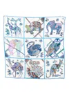 Ferragamo Fiori Print Silk Scarf In Multi