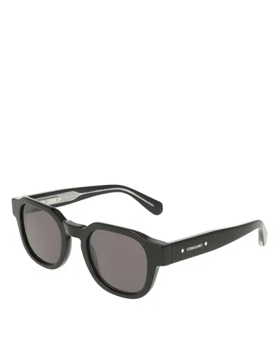 Ferragamo Firenze Square Sunglasses, 49mm In Black