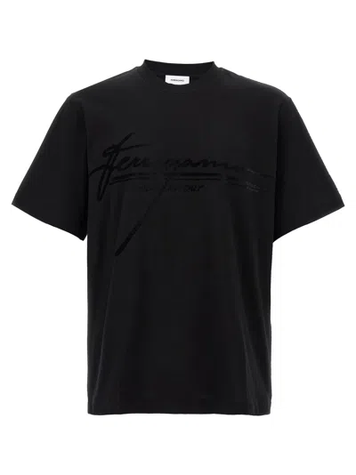 Ferragamo Firma T-shirt Black