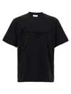 Ferragamo Signature Velvet Logo T-shirt In Black