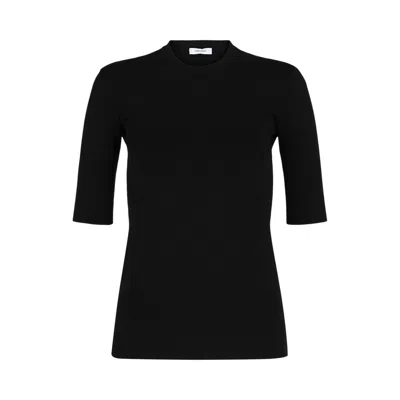 Pre-owned Ferragamo Fitted Short-sleeve T-shirt 'black' | Women's Size M