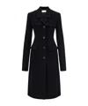 Ferragamo Flap-pocket Single-breasted Coat In Black