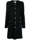 Ferragamo Fitted Single-breasted Gancini Coat In Black