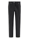 Ferragamo Five Pocket Trouser In Nappa In Black
