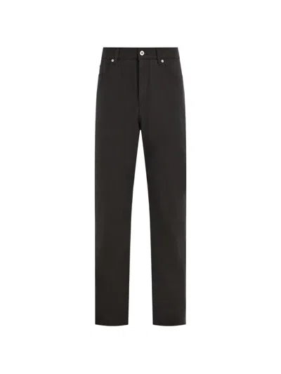 Ferragamo Five Pocket Trouser In Black