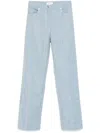 Ferragamo Five Pocket Trouser In Blue