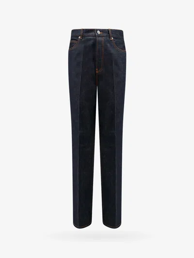 FERRAGAMO FIVE POCKETS JEANS WITH LOGO TAG