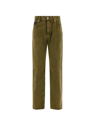 Ferragamo Denim 5 Poches Vert In Green